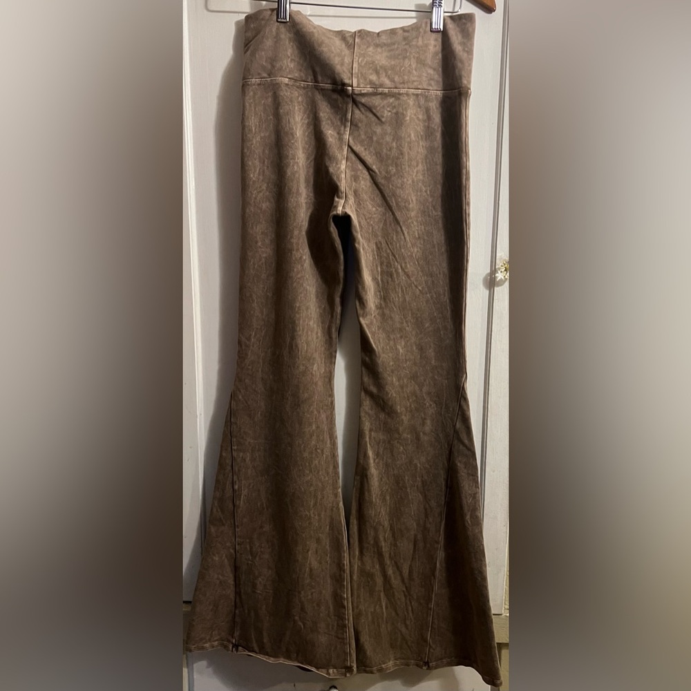 Blue Buttercup Mineral Dye Flare Pants View 2